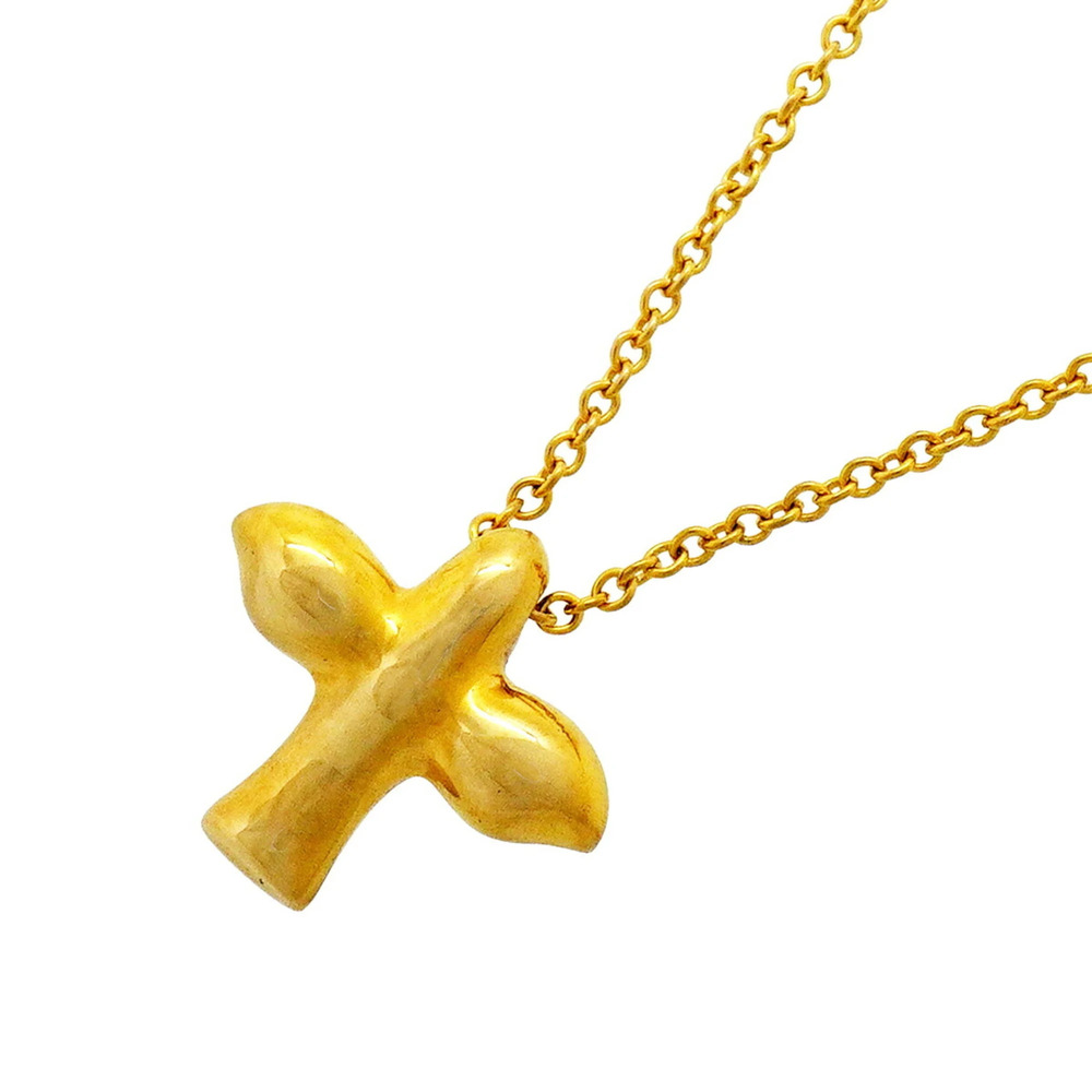 Tiffany & Co. Bird Cross Necklace, 18K Yellow Gold, Women's
